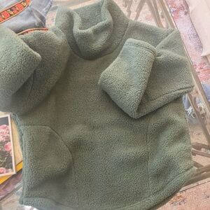 Serra Olive Fleece Jacket